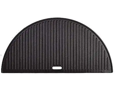 Half Moon Cast Iron Reversible Griddle For Large Big Green Egg And 18-In Kamado • $38.95