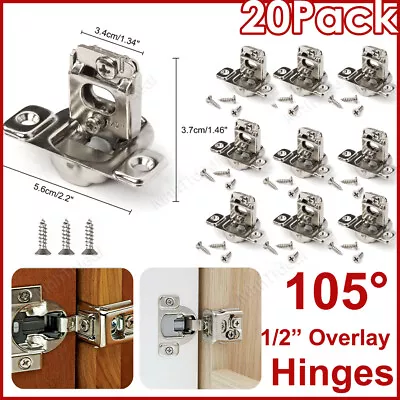 1/2  Overlay Soft Close Face Frame 105° Compact Cabinet Hinge Handware WHOLESALE • $27.41