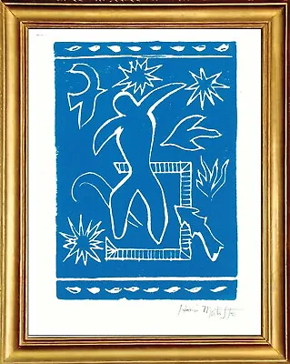 Henri Matisse Hand Signed Ltd Edition Print  Joyful Man  With COA (unframed) • $199.99