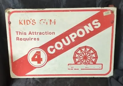 Antique Vintage County Fair Attraction Sign/kids Gym-1940s/50s?? • $40