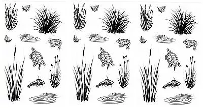 Mrs. Grossman's Brush MARSH Life Nature Pen & Ink Scrapbook Stickers 3 Sheets • $4.75