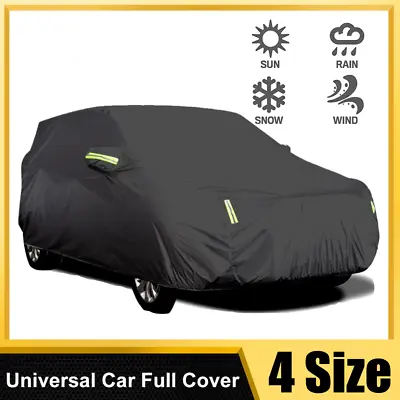 Heavy Duty Waterproof Car Cover Rain Snow UV Full Protection Outdoor Universal • £14.83