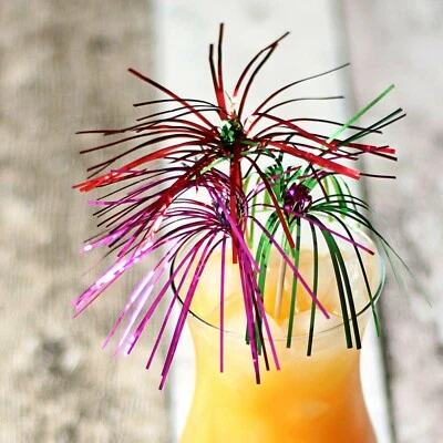 £3.50 • Buy 25 X FIREWORK COCKTAIL UMBRELLAS HAWAIIAN SUMMER PARTY DRINKING PARASOL STICKS 
