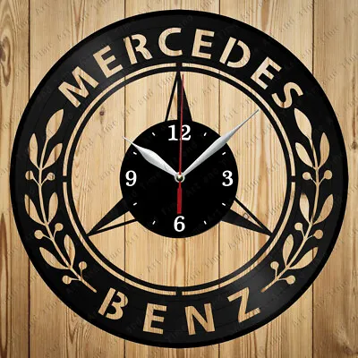 Vinyl Clock Mercedes Benz Vinyl Record Clock Handmade Original Gift 6508 • $24.99