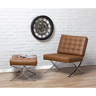 Studio Designs Atrium Bonded Leather  Chair In Caramel • $167.48