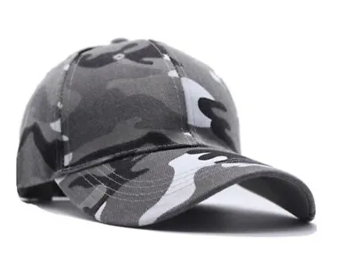 Men Camouflage Hat Outdoor Army Camo Hat Baseball Cap Women Trucker Military Hat • £5.55