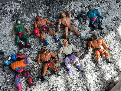 Vintage 1980s Mattel Masters Of The Universe MOTU He-Man Lot Of 8 Action Figures • $32