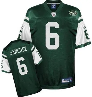 NEW Green Mark Sanchez #6 NY JETS Mens Size S Small Green Reebok Jersey • $12.10