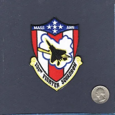 131st FS MA ANG USAF F-15 EAGLE Fighter Squadron Patch • $7.99