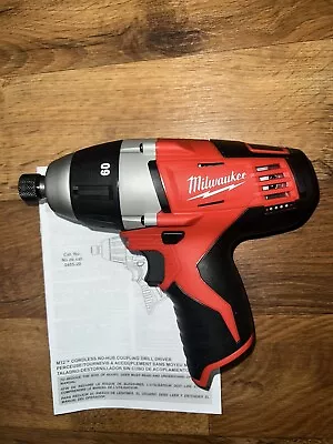 Milwaukee 2455-20 M12 NO-HUB Coupling Drill Driver (Tool Only) • $169