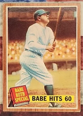 1962 Topps Set Break #139 Babe Ruth Special New York Yankees  • $1