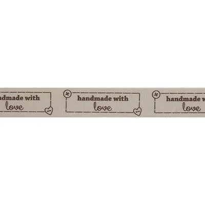 Bowtique Natural Handmade With Love Ribbon 15mm X 5m Reel • £4.95