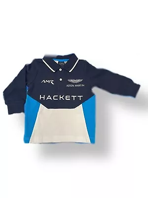 Aston Martin Racing Hackett Boys Long Sleeve Polo Shirt • $20.97