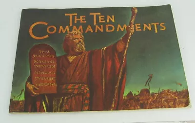 Vintage The Ten Commandments Film Souvenir Program Book  1956..with Extras!!! • $18.95