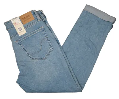 Signature By Levi Strauss #11430 NEW Women's Mid Rise Boyfriend Cuffed Jeans • $23.99