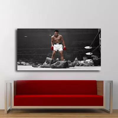 Muhammad Ali Boxing Knockout Wide Canvas Wall Arts Religion Canvas Wall Art • $69.90