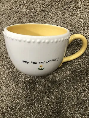Susan Branch Coffee Tea Cup Mug Michel And Company 16oz Yellow Flowers W Crazing • $29.99