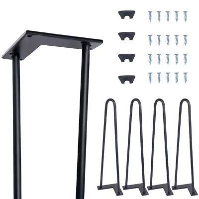 Coffee Table Legs Hairpin Legs Metal Legs Furniture Legs 6 To 28   Iron 4Pcs/Set • $23.86