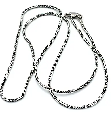 Foxtail Oxidized 45cm CHAIN 925 Sterling Silver • $75