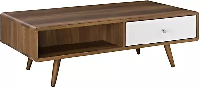 Transmit Mid-Century Coffee Table Walnut White • $245.99