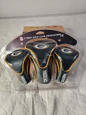 Green Bay Packers Golf Contour Head Covers 3 Pack NFL Team Golf Green Yellow New • $45