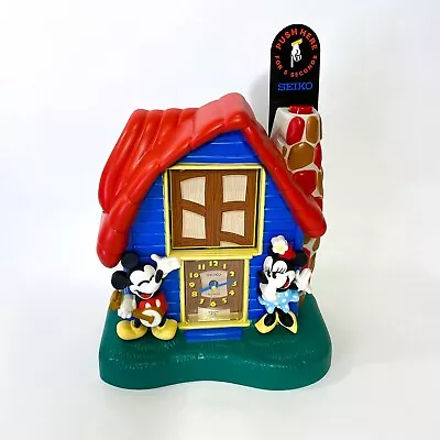 VTG NWOB Seiko Disney Mickey Minnie And Donald Talking Tabletop Alarm Clock • $48.99