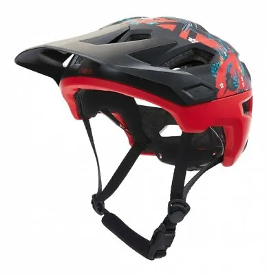 £51.99 • Buy O'Neal Trailfinder Helmet Rio - Black / Red - Mountain Bike Open Face MTB Trail