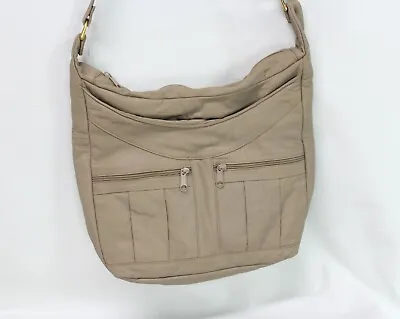 Mustang Interprises Women's Leather Shoulder Bag Purse Tan • $14.40