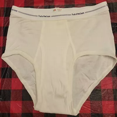 Fruit Of The Loom Vintage White Brief Size Medium 34-36 Whitey Tightys  • $17