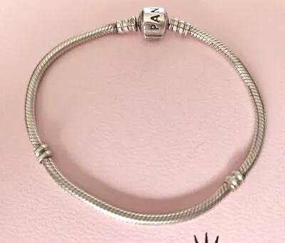 Genuine Silver Pandora Moments Snake Charm Bracelet 19cm 925 ALE • £0.99