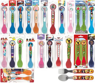 Children Cutlery 2-teilig Disney Fork Spoon Kids Cutlery Paw Patrol Frozen • £13.45