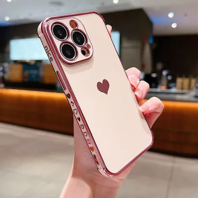 Girly Heart Case For IPhone 14 13 12 11 Pro Max XR 8 7 Plus SE X XS MAX Mini • $8.99