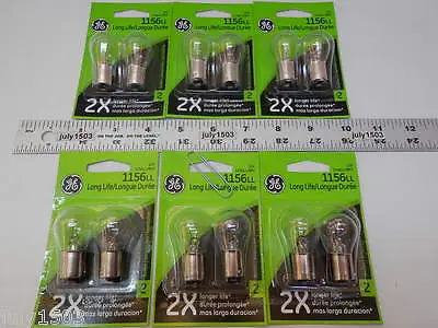 $31.90 • Buy (12) New GE 1156LL Miniature Lamp Bulb 27w Single Contact 12 Volt S8 12v