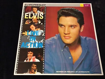 Elvis Presley Lp Lp1071 Elvis Live In Action Rare Show Feb. 21 1971 Lv Hilton • $34.19