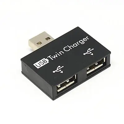 USB2.0 Hub 2 Port Charger Expander Hub Adapter Dual Splitter For Laptop H1C6 • $5.78