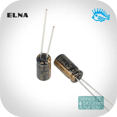 4.7uF 50V ELNA Silmic II RFS Fever Audio Electrolytic Capacitor 5x11 50V4.7uF • $1.52