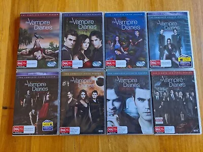 The Vampire Diaries Season 1 2 3 4 5 6 7 8 Complete Series DVD Region 4 Box Set • $49.95