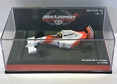 McLaren Collection Paul’s Model Art Metal 1:64 Edition 64 No2 Ayrton Senna NEW • £29.99