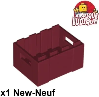 LEGO 1x Container Boot Box Case Crate Red Dark / Dark Red 30150 New • $3.87