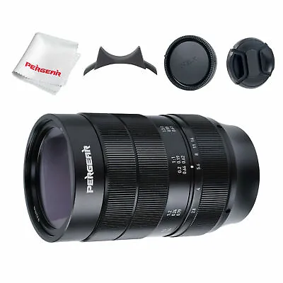 $318.99 • Buy PERGEAR 60mm F2.8 Ultra-Macro APS-C De-clicked Lens For Sony E-Mount Camera