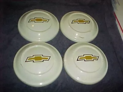 Vtg '72-'80 Set (4) Chevy LUV White Truck Dog Dish Bowl Hubcaps Nice Users • $159.99