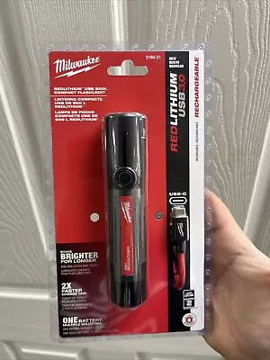 NEW Milwaukee 2160-21 800 Lumens LED USB Rechargeable Flashlight Factory Sealed • $45.99