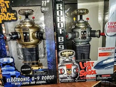 Lost In Space B 9 Robot AND Electronic B 9 Robot GOLDEN BOY Together! New In Box • $169