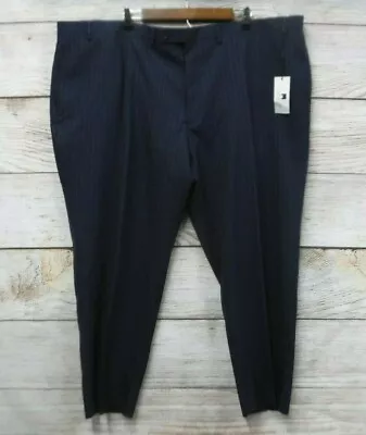 Collection Michael Strahan Pants Men's 46X34 Wool Blend Stripe Suit Pants New • $26.95