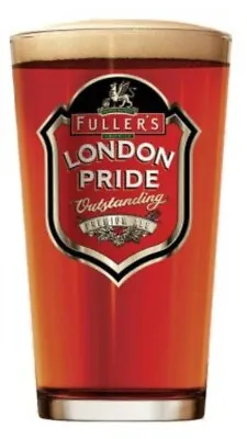 Fuller's Brewery London Pride Ale Pint Glass Vintage Birthday Christmas Gift • £14.98