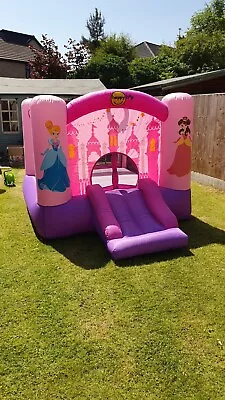£95 • Buy Happy Hop Bouncy Castle: Princess Slide And Hoop Bouncer Pink