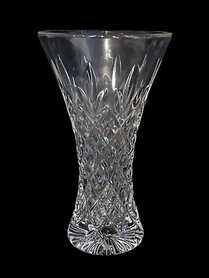 £12.99 • Buy Vintage Clear Crystal Flower Vase - Classic Shape Design Vase 6  Tall