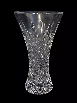 £12.99 • Buy Vintage Clear Crystal Flower Vase - Classic Shape Design Vase 6  Tall