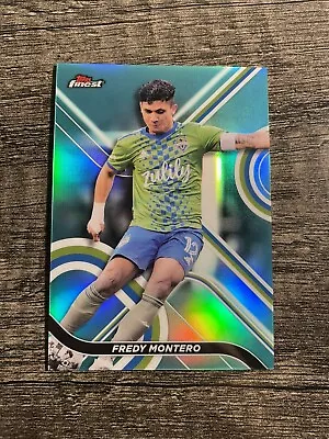 2022 Topps Finest MLS Fredy Montero Aqua Refractor /75 #70 Sounders • $4