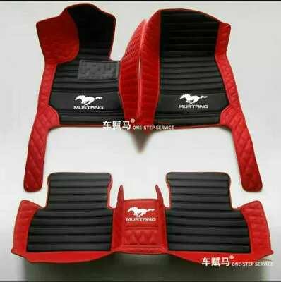 Fit For Ford Mustang 2005-2023 Luxury Custom Waterproof Floor Mats Trunk Mats • $83.35